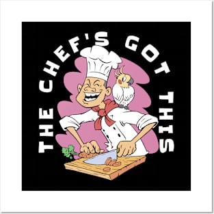 Chef's Buddy: Culinary Cockatiel Posters and Art